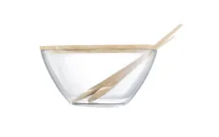 Ambition Salaterka 23 cm Natural z pokrywą i sztućcami Best