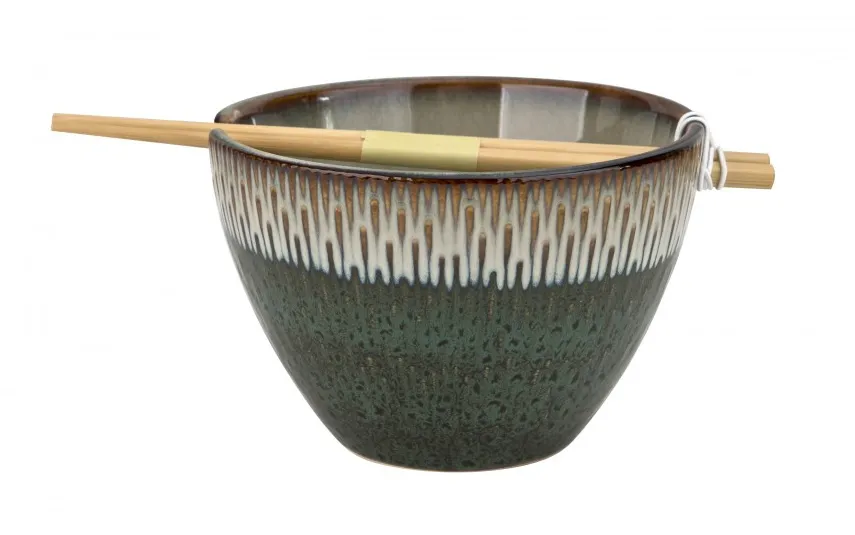 MPLCo Salaterka 700 ml + pałeczki Noodle Ombres Turquoise Best