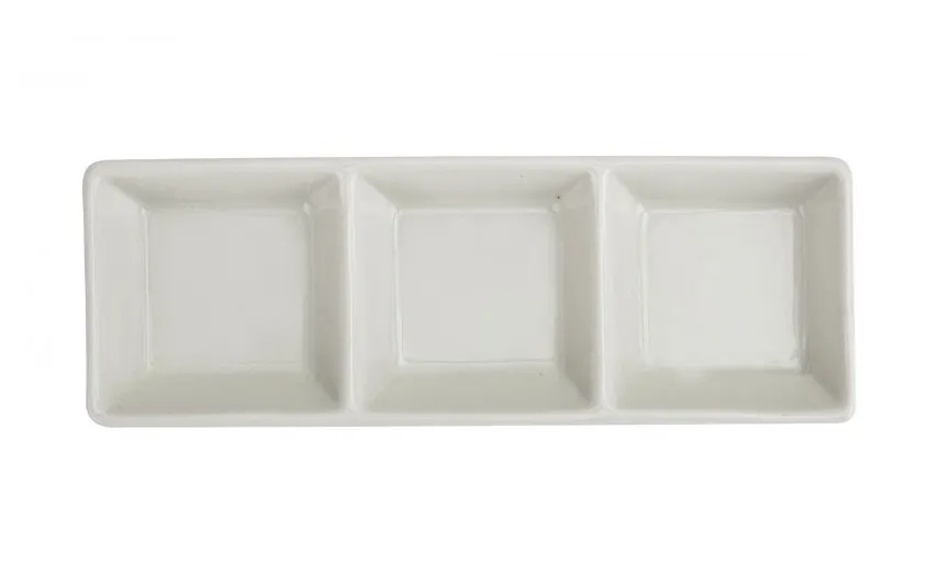 MPLCo Salaterka do dipów trójdzielna do serwowania 21x7x3 cm Online