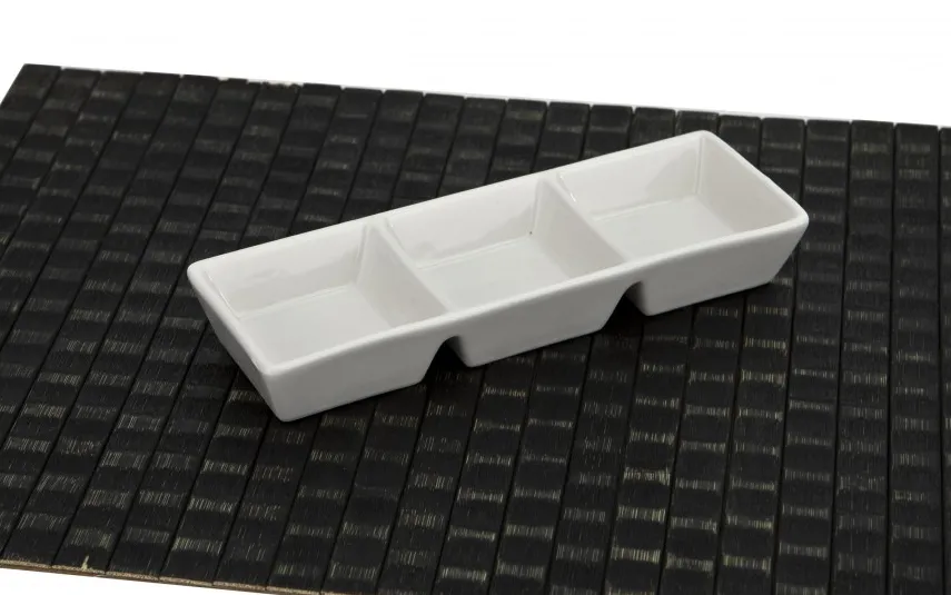 MPLCo Salaterka do dipów trójdzielna do serwowania 21x7x3 cm Online