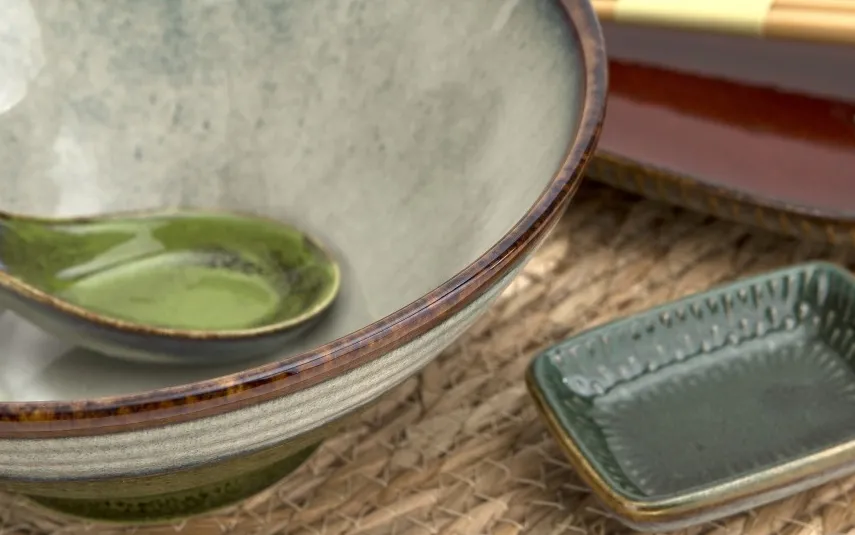 MPLCo Salaterka 1L Ramen Ombres Turquoise + pałeczki Clearance