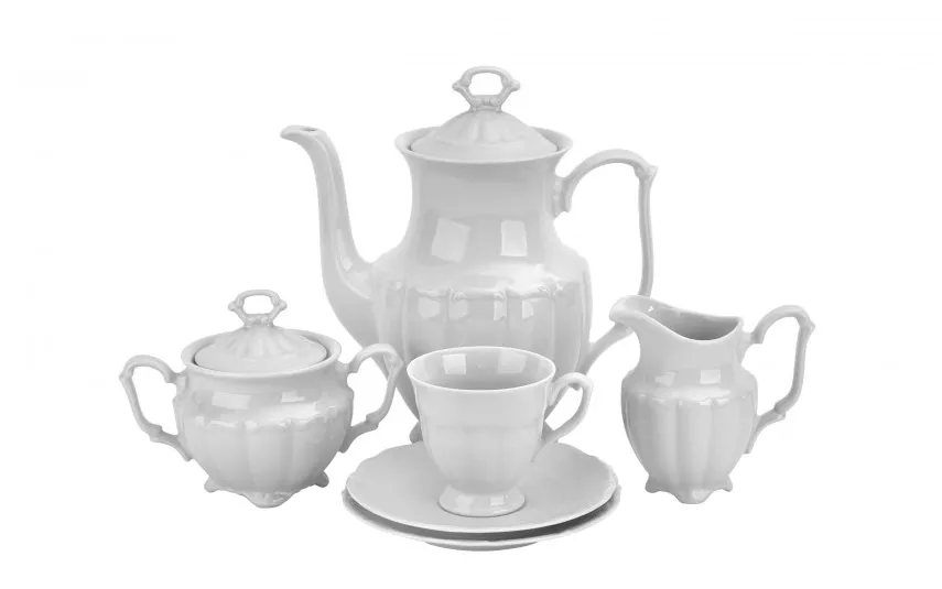 Cmielow Serwis kawowy 12/27 Maria Teresa biała New