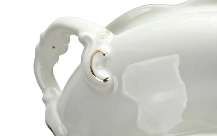 Chodziez Serwis obiadowy 12/40 + Waza Fryderyka Ivory Discount