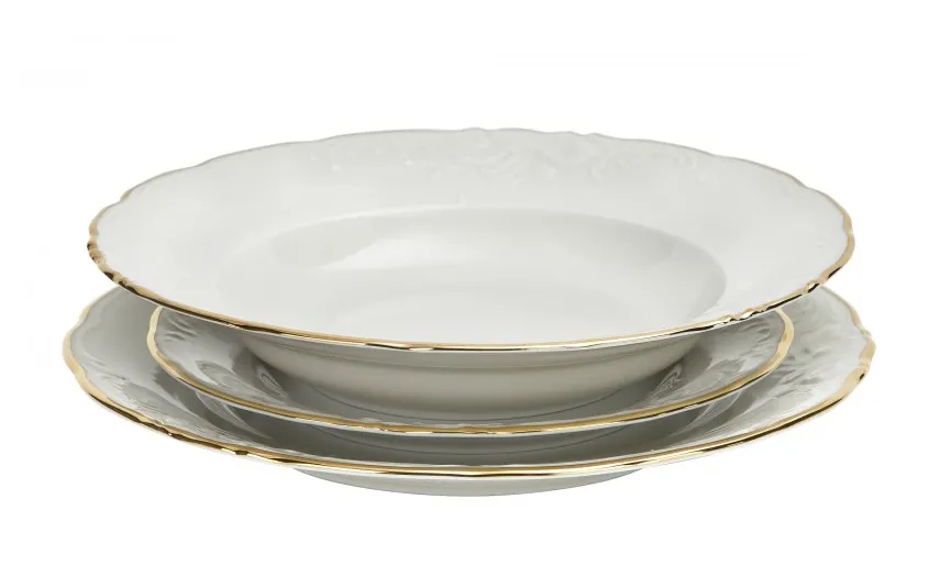 Chodziez Serwis obiadowy 12/40 + Waza Fryderyka Ivory Discount