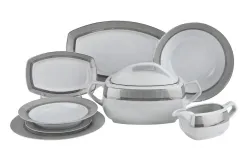 Cmielow Serwis obiadowy 12/41 Amaro Silver Hot