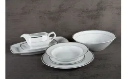 Cmielow Serwis obiadowy 6/22 Marcello Silver Outlet