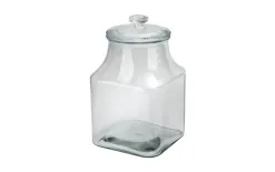 Chomik Słój 3,3 L kwadratowy z pokrywą szklaną 0468 Discount
