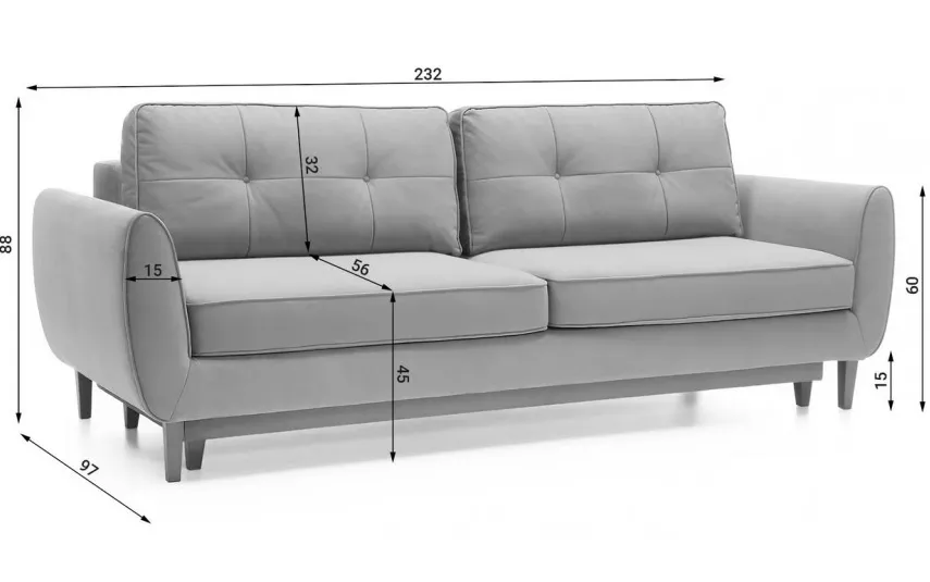 Puszman meble Sofa 310575 Anafi 02 Best