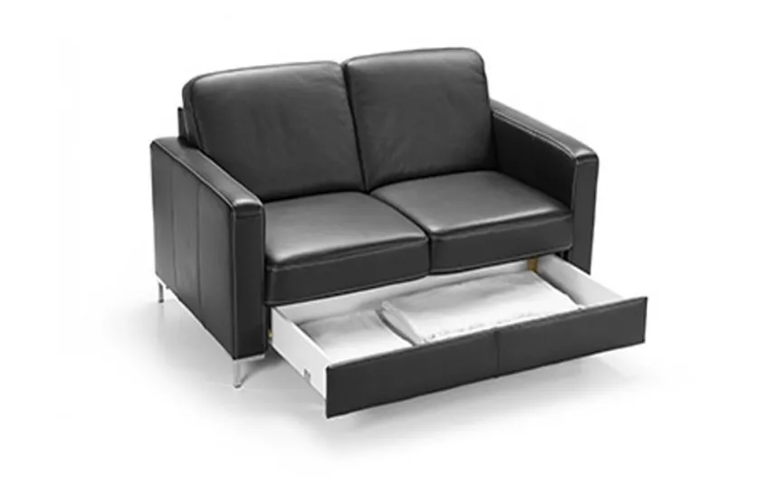 Etap Sofa Sofa Basic 2 osobowa z szufladą Naturelle B-01 Black Outlet