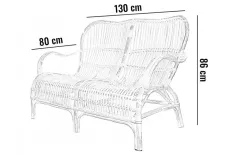 Vimine Sofa rattanowa CANNES naturalna Discount