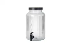MPLCo Słoik z kranem 5 L Party czarny paski Discount