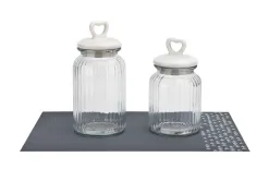 Tadar Słoik z pokrywką ceramiczną Serce 1,3 L okrągły Fashion
