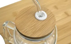 Vialli Design Słoik ze słomką 600 ml Fuori biały Clearance
