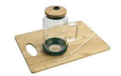 Vialli Design Słoik ze słomką 600 ml Fuori zielony Discount