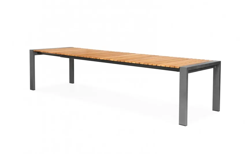 Oltre Stół ogrodowy rozkładany RIALTO 217 cm Tek/antracyt Fashion
