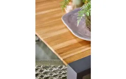 Oltre Stół ogrodowy rozkładany RIALTO 217 cm Tek/antracyt Fashion