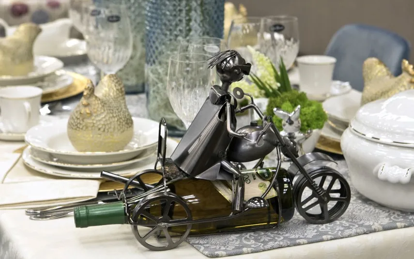 Hinz Stojak na wino Motocyklista W164 Clearance