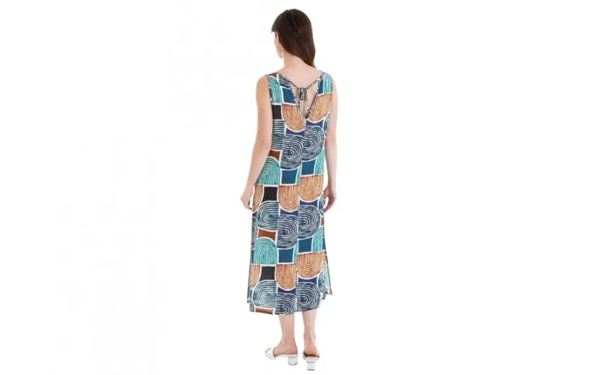 Massana Homewear Sukienka plażowa midi rozm. S Bluish L257426 bez rękawów Online