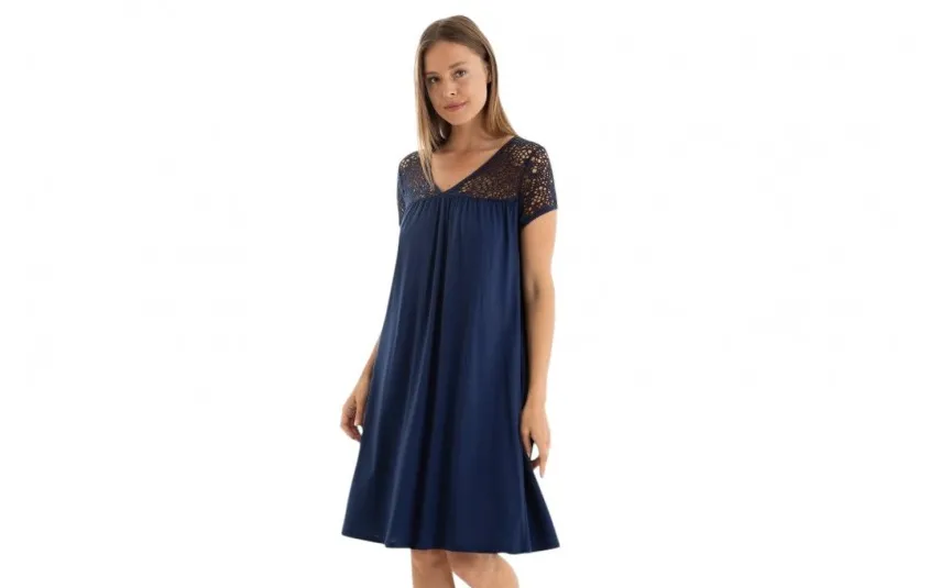 Massana Homewear Sukienka plażowa rozm. L Navy Blue L257440 New