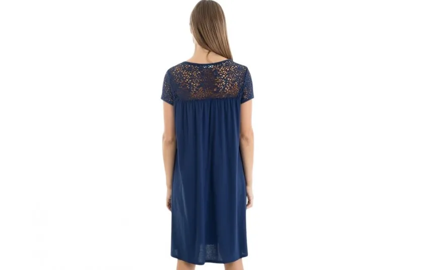 Massana Homewear Sukienka plażowa rozm. L Navy Blue L257440 New