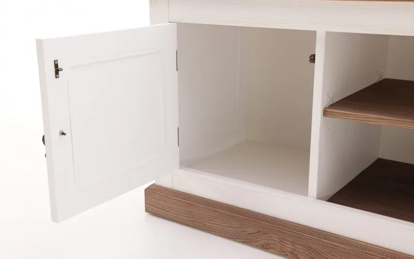 Witek Home by K Szafka rtv I P14 Biały postarzany 02 Outlet