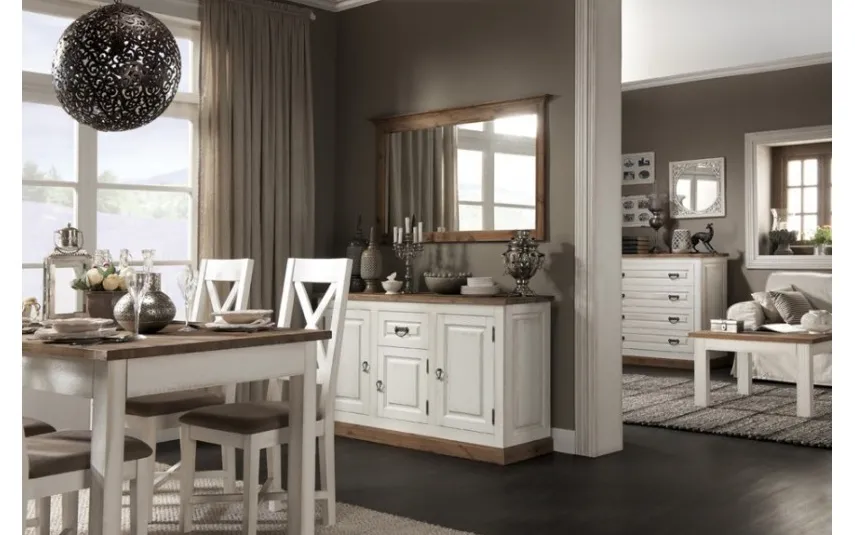 Witek Home by K Szafka rtv I P14 Biały postarzany 02 Outlet