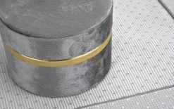 Art-Pol Szkatułka na biżuterię śr. 13 x 9cm szara Clearance