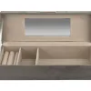 Art-Pol Szkatułka na biżuterię z lusterkiem 28x10x8cm szara Outlet