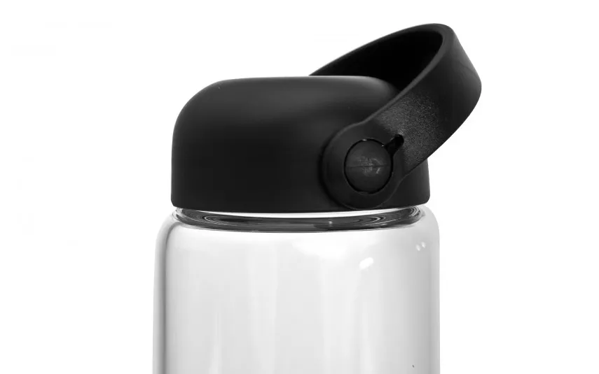 Vialli Design Szklana butelka na wodę 540 ml Fuori czarna Sale