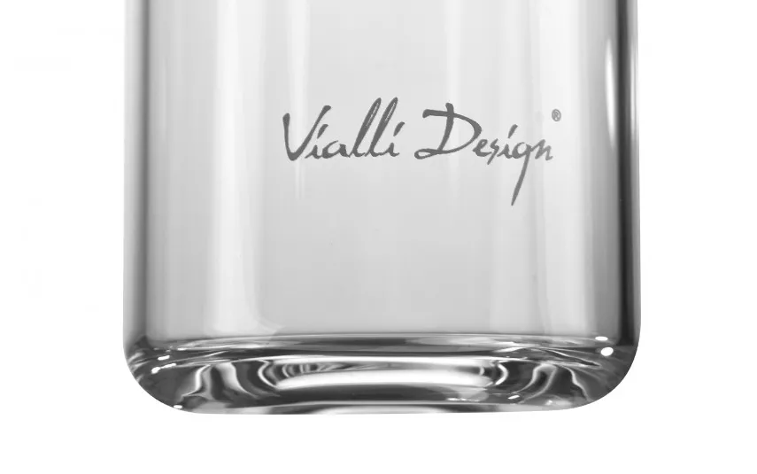 Vialli Design Szklana butelka na wodę 540 ml Fuori granatowa Sale