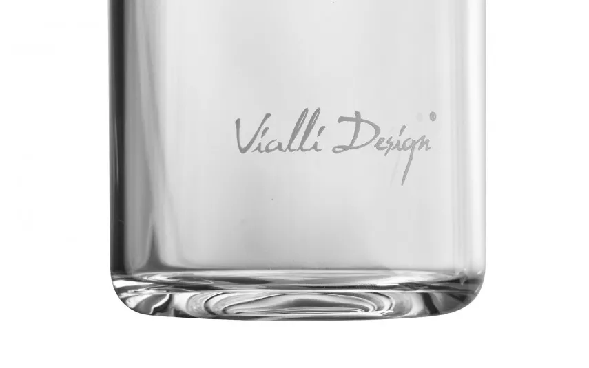 Vialli Design Szklana butelka na wodę 540 ml Fuori czarna Sale