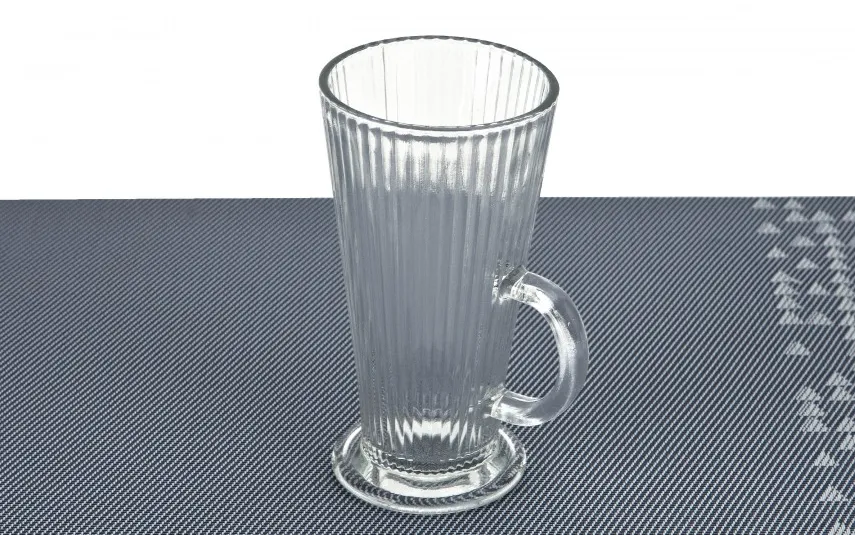 MPLCo Szklanka do latte 300 ml ryflowana New