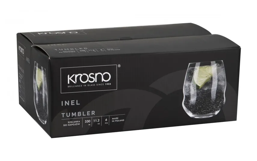 Krosno Szklanka do napojów 330 ml Inel Clearance