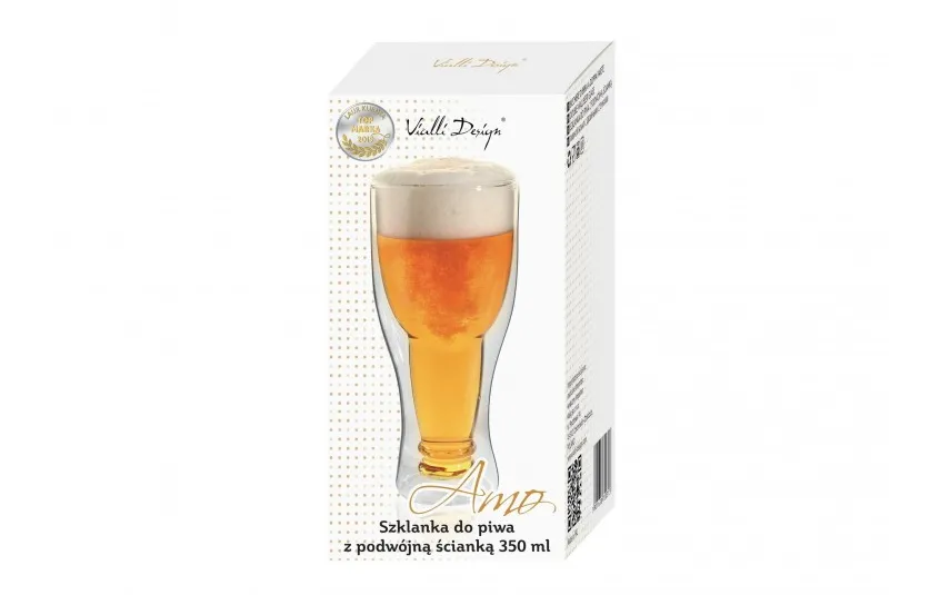 Vialli Design Szklanka do piwa z podwójną ścianką 350 ml Amo 20313 Online