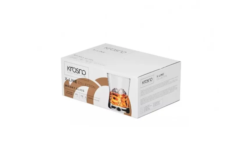 Krosno Szklanka do whisky 290 ml X-line Best