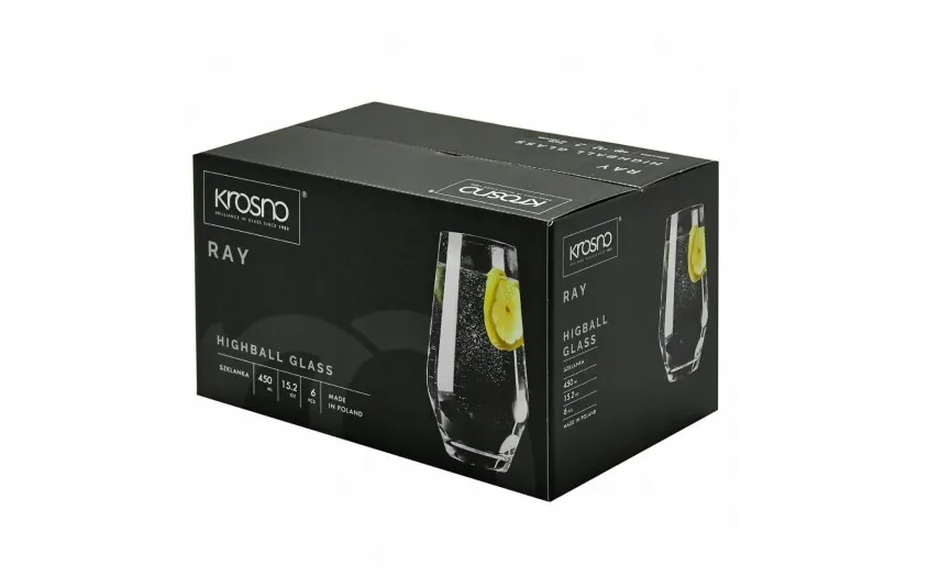 Krosno Szklanka long drink 450 ml Ray Discount