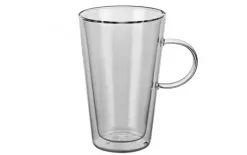 Vialli Design Szklanka termiczna do latte 320 ml z podwójną ścianką Amo New