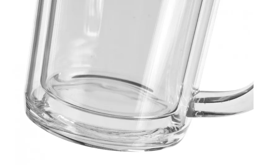 Witek Home Szklany kubek 360ml z nakrętką Best