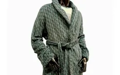 Massana Homewear Szlafrok męski rozm. L Grey L726335 Outlet