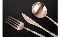 Belo Inox Sztućce Neo White Rose Gold 6/24 Best
