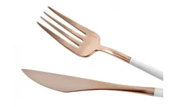 Belo Inox Sztućce Neo White Rose Gold 6/24 Best