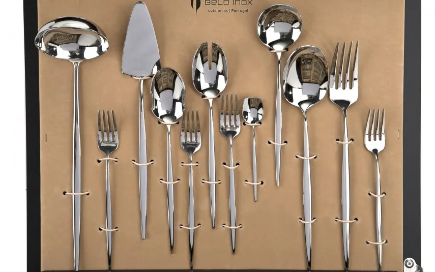 Belo Inox Sztućce Spirit 12/72 w kasecie drewnianej Fashion