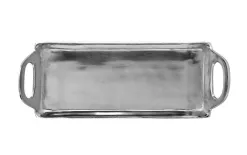 Ewax Taca dekoracyjna 33,5 x 12,5 x 5,5 cm srebrna EW2274 Hot