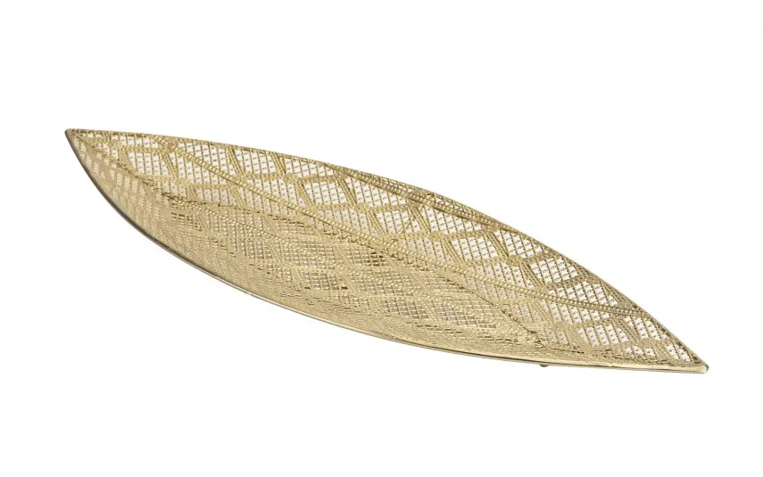 Armir Home Decorations Taca dekoracyjna ażurowa 53x20 cm złota Discount