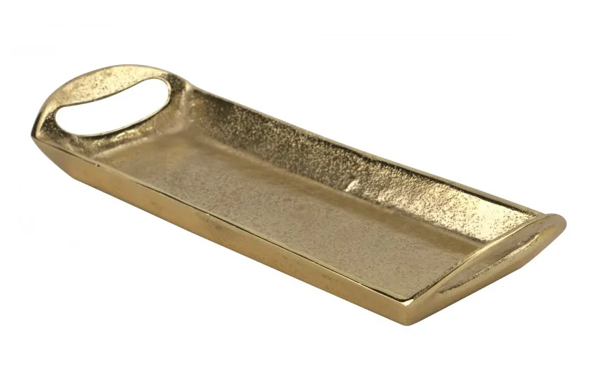 Ewax Taca dekoracyjna 32,5x12x5 cm złota EW2589 Outlet