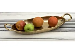 Dekor Pap Taca metalowa dekoracyjna 50x17 cm złota Online