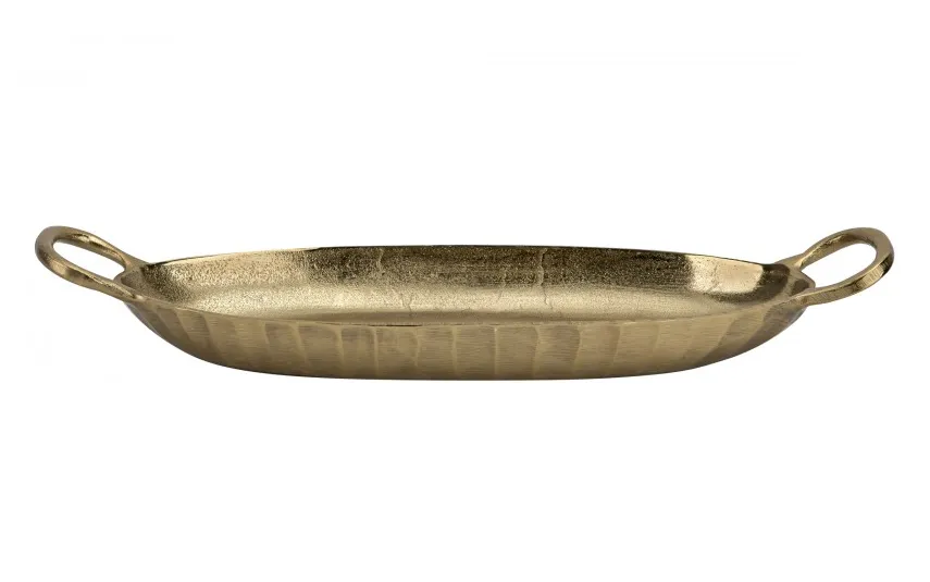 Dekor Pap Taca metalowa dekoracyjna 50x17 cm złota Online