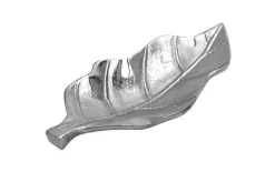 Dekor Pap Taca ozdobna patera Liść srebrny 22 cm Best