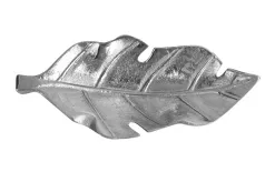 Dekor Pap Taca ozdobna patera Liść srebrny 22 cm Best