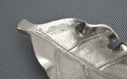 Dekor Pap Taca ozdobna patera Liść srebrny 22 cm Best